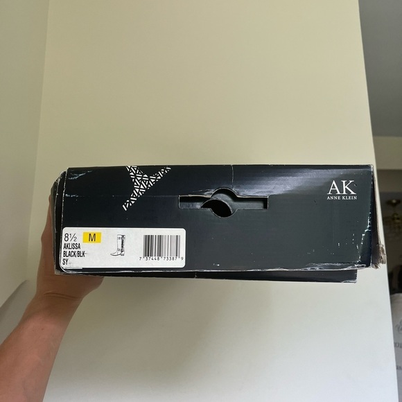 NIB Anne Klein buckle black riding boots - Picture 3 of 8